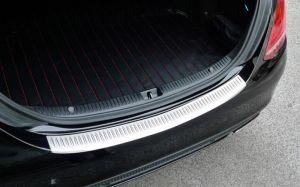 Защитная накладка на задний бампер стальная для Mercedes Benz C Class W205 2014-2015